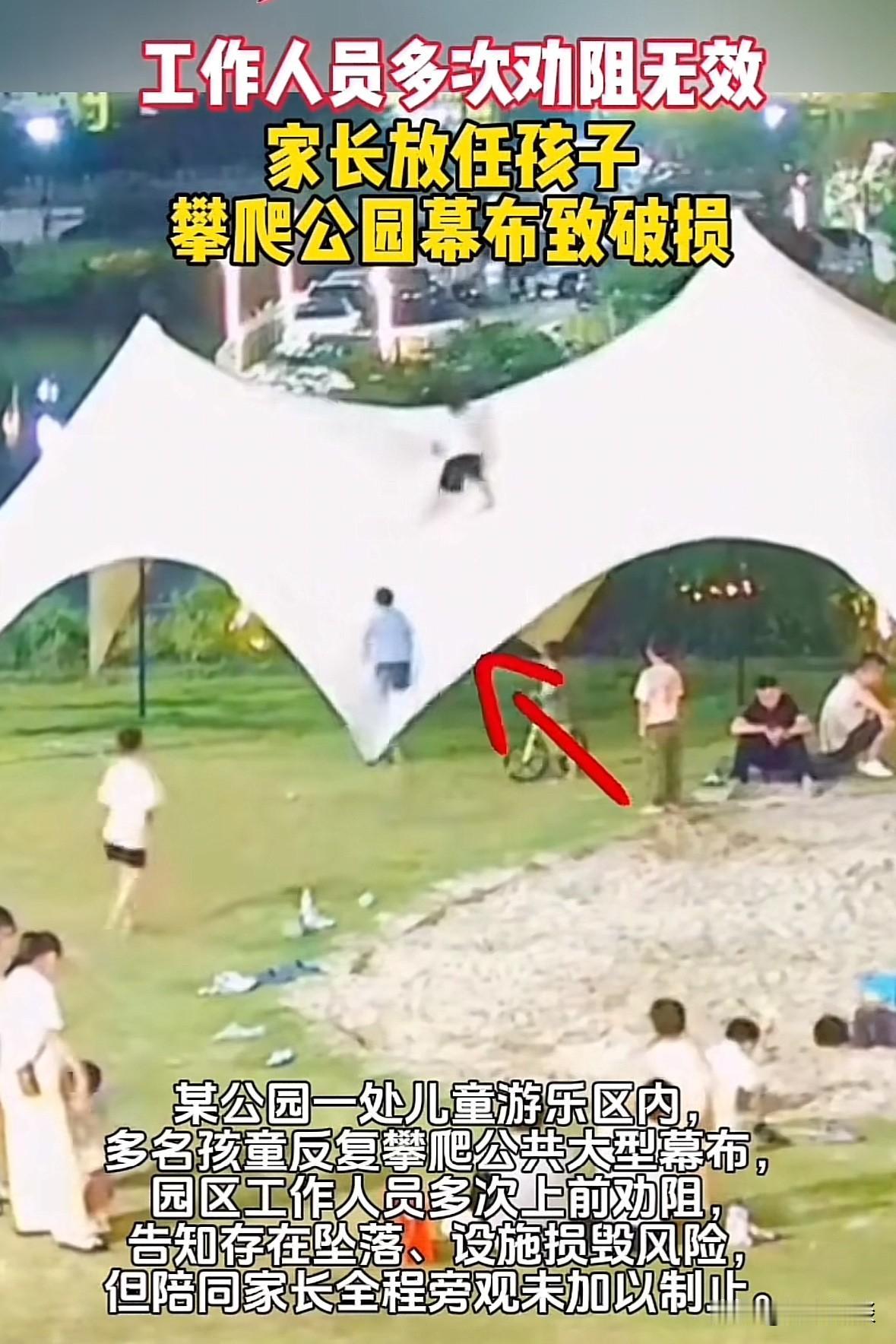 放养和放任是两回事！浙江温州，几个孩子跟着家长来到公园游玩，园区内有一个给大家乘