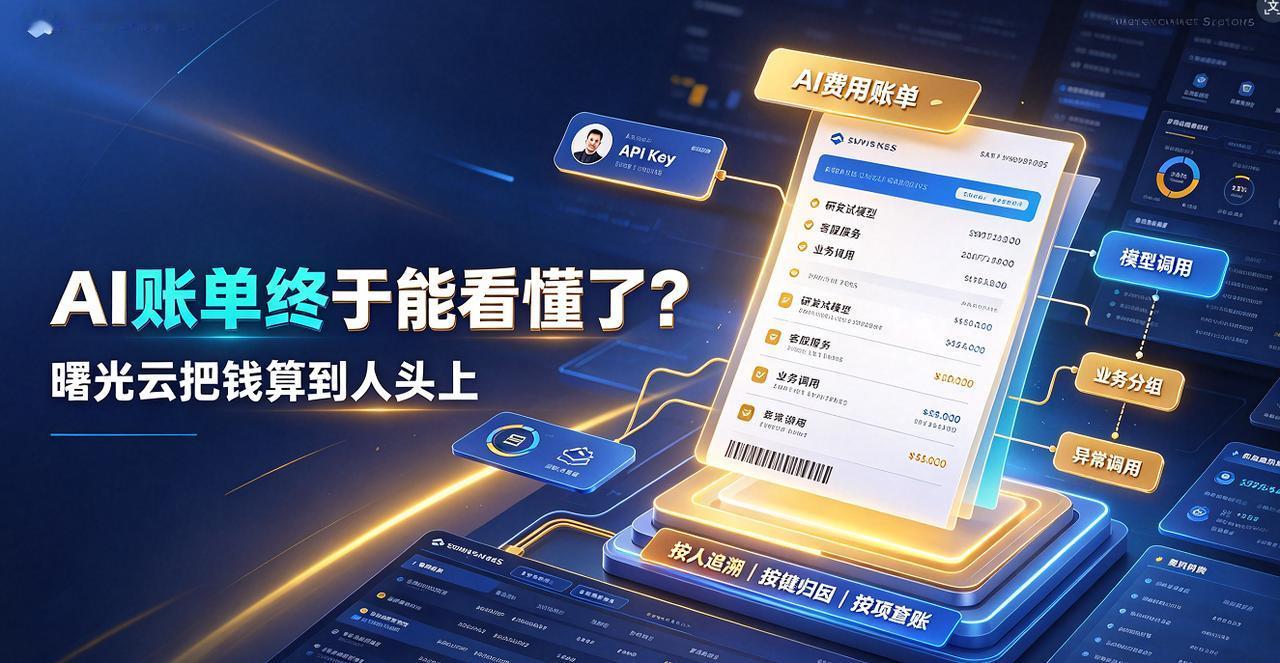 AI账单终于能看懂了？曙光云把钱算到人头上
最近几家大模型厂商轮着调API价格，