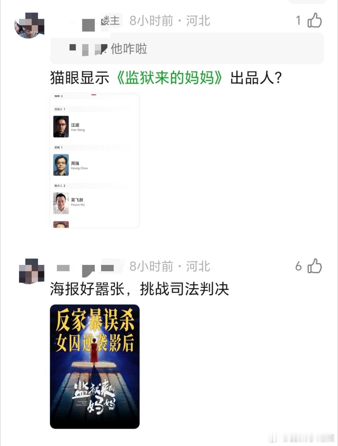 姚晨宣传电影监狱来的妈妈猫眼显示《监狱来的妈妈》出品人是汪涵这部电影争议这么大，