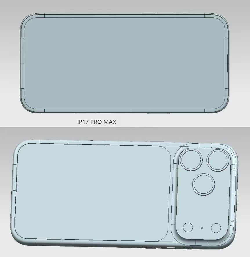 iPhone 17 系列更全面的细节的 CAD 图纸已经被披露 