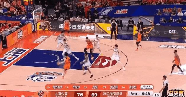 属于王哲林的夜晚。上海男篮vs广厦男篮cba总决赛CBA