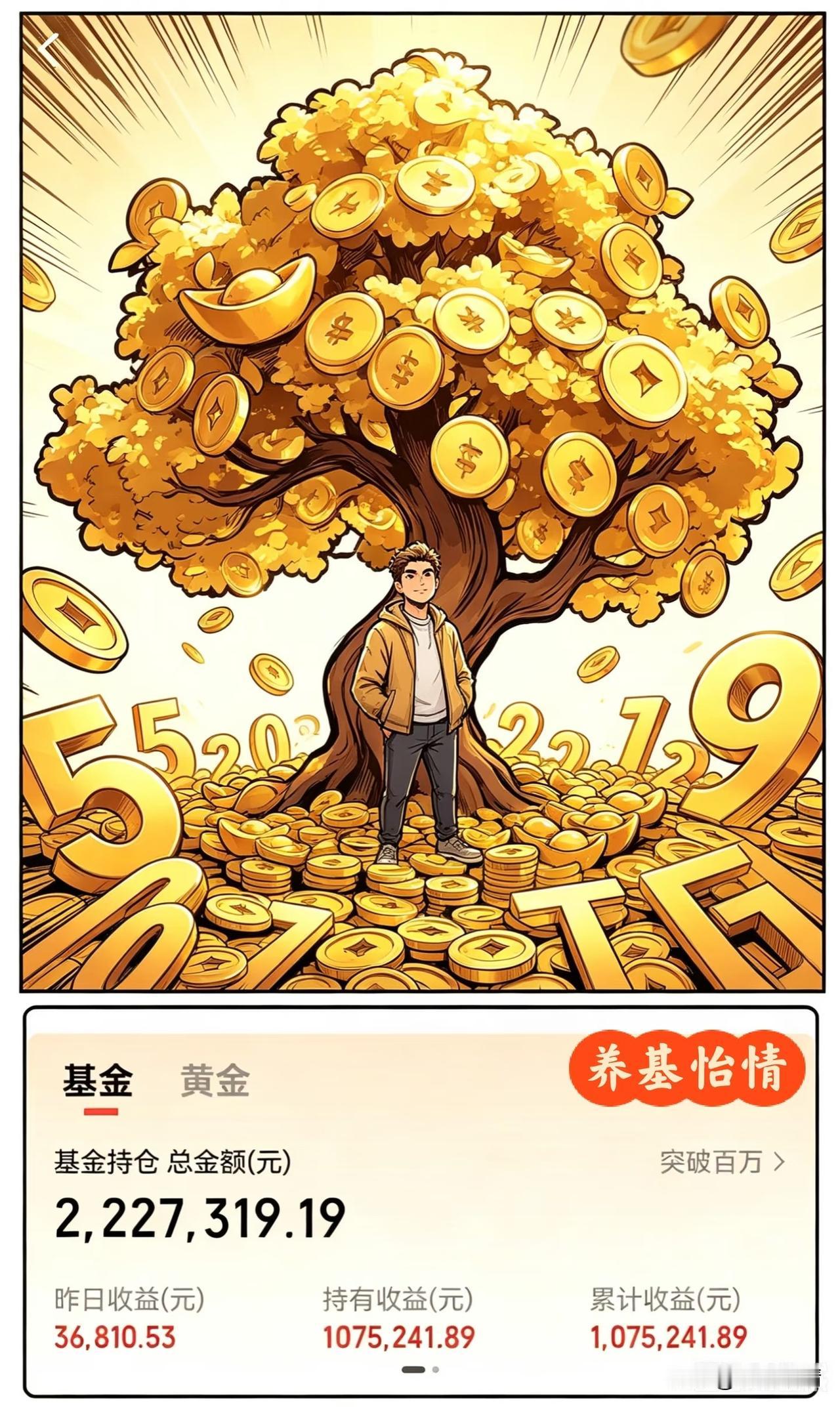 4月完美收官，累积收益有望突破110W大家今年基金股票赚了多少钱