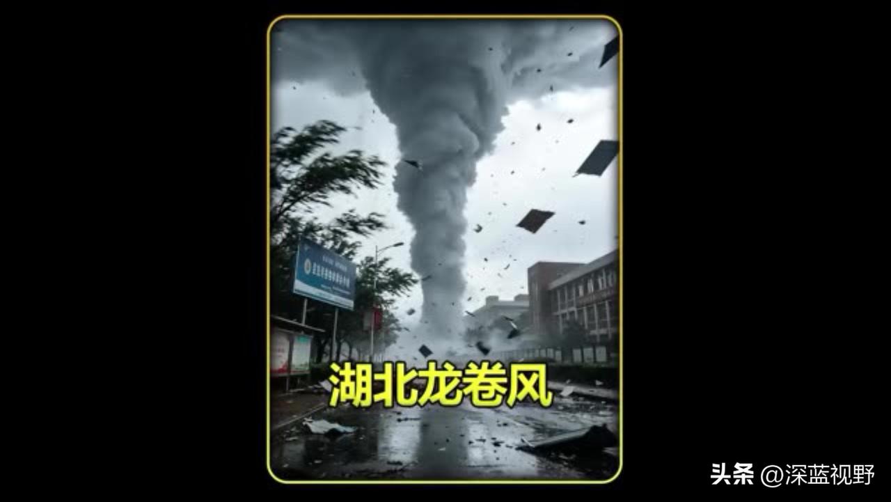 家人们，今天刷到湖北黄冈的消息，心里真不是滋味。
谁也没想到，一场15级的龙卷风