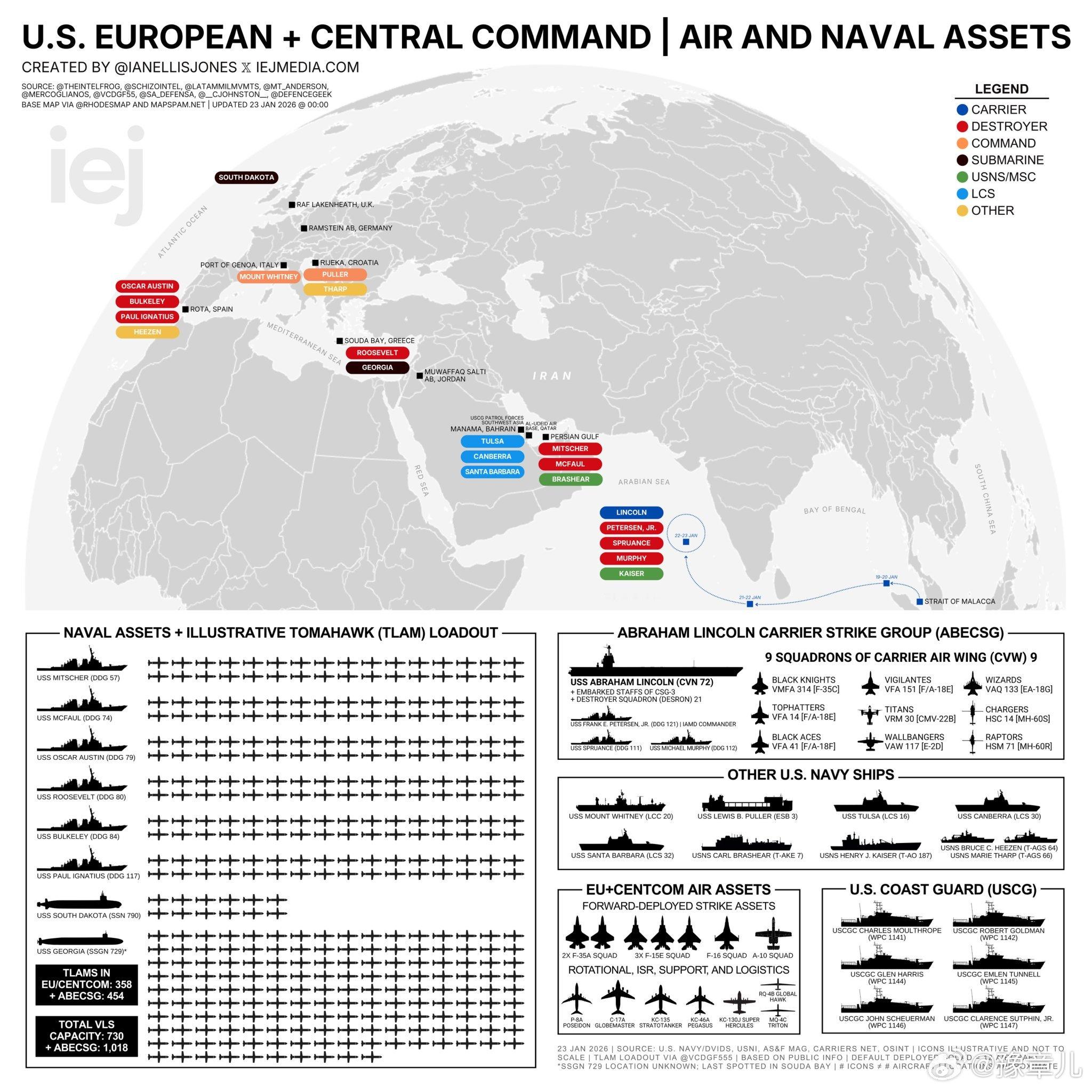 美军对伊朗的军事部署，日益增多。美国正调集重兵前往伊朗伊朗