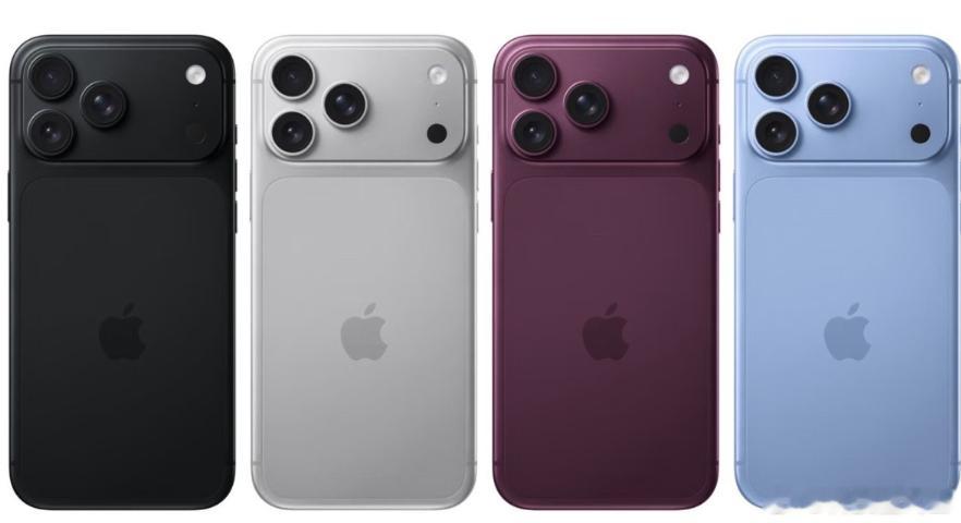 iPhone18ProMax配色感觉可以确定是这四款配色了，黑色、银色、浅蓝色、