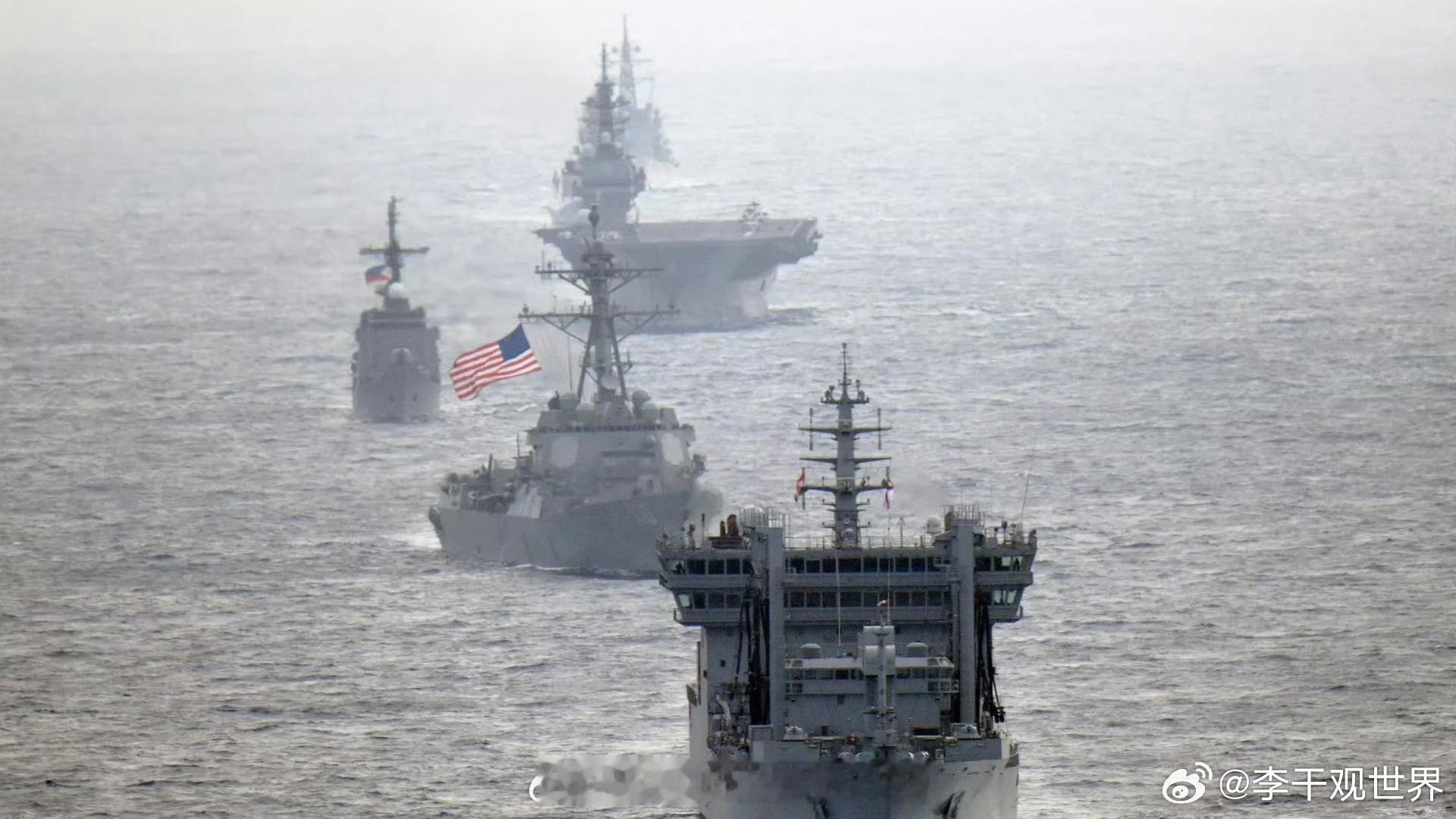 【美日菲举行联合海上演习】美国印度洋－太平洋司令部周五宣布，美国、日本和菲律宾的