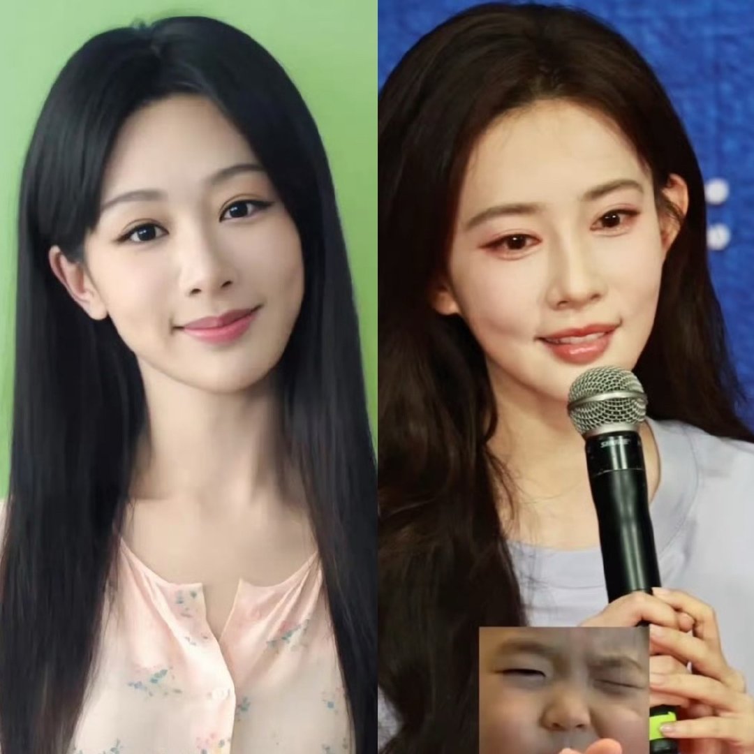 美人都是相似的杨紫孟子义状态不错，鹿姐最近要减肥了 