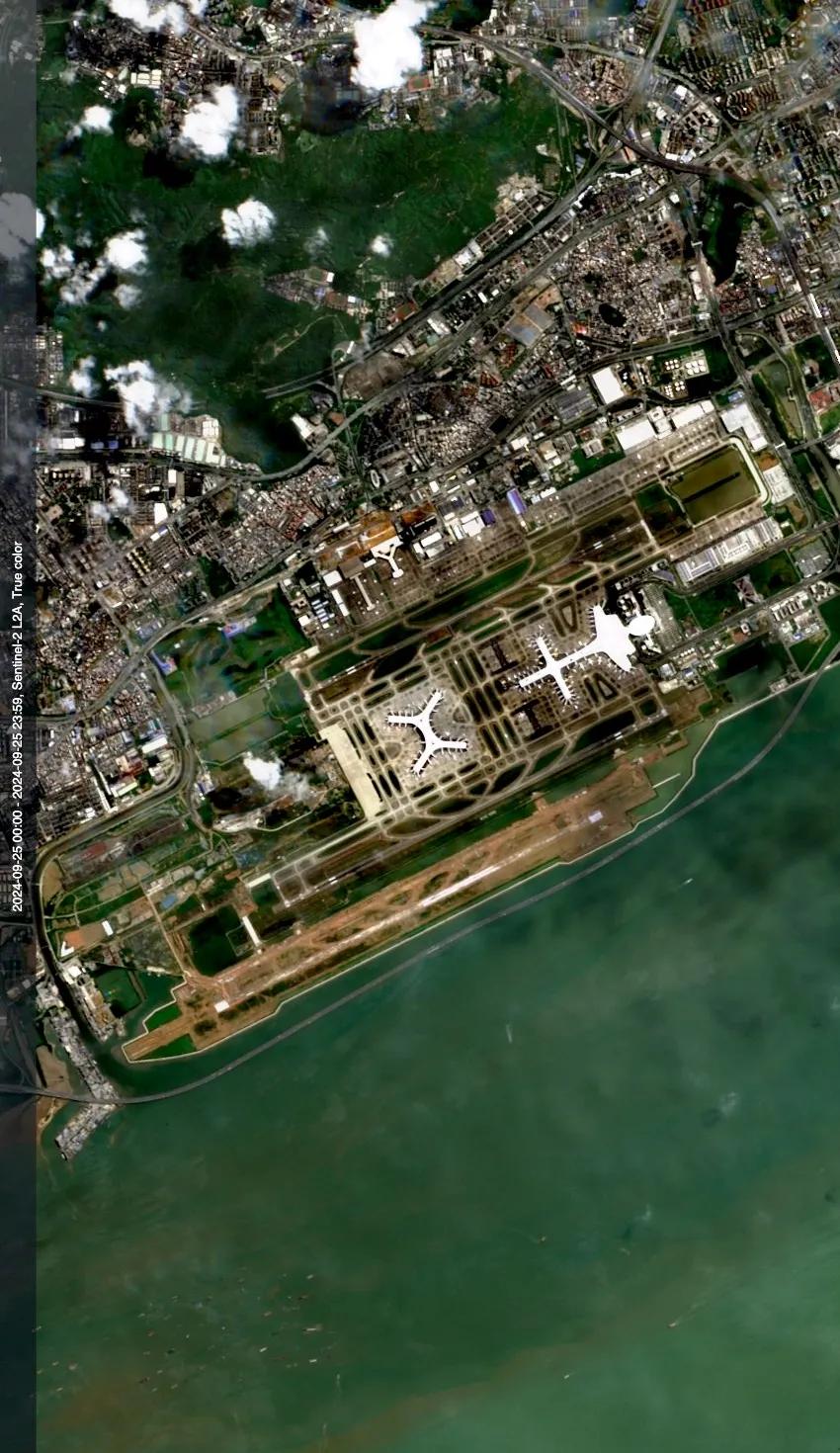 深圳市宝安机场最新卫星图（9.25）