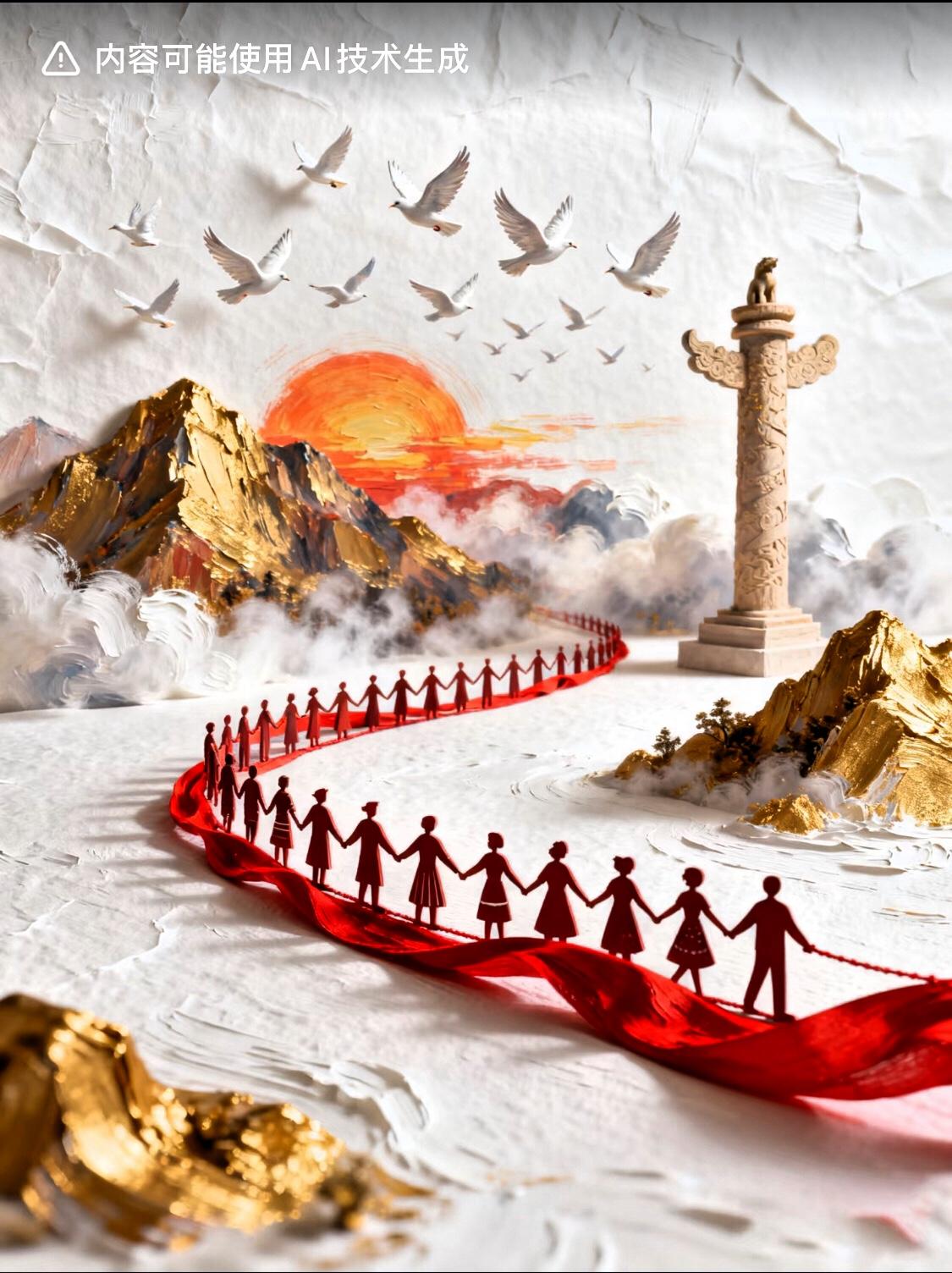 为啥“团结”这俩字
现在提的人越来越少了？
主流说和谐、民间聊得失、连老辈挂
在