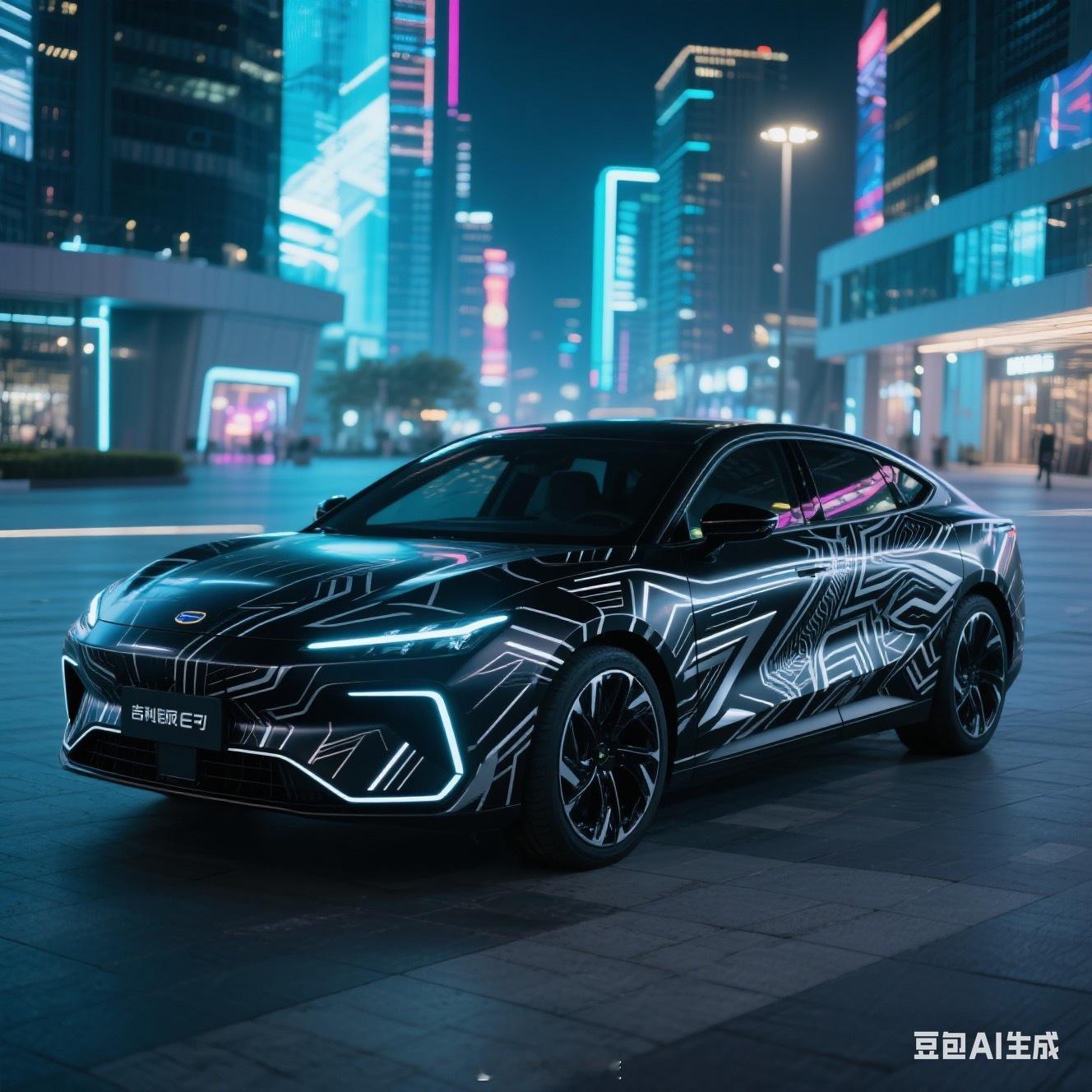 Ai给我设计的车衣，没原装好看啊 ​​​