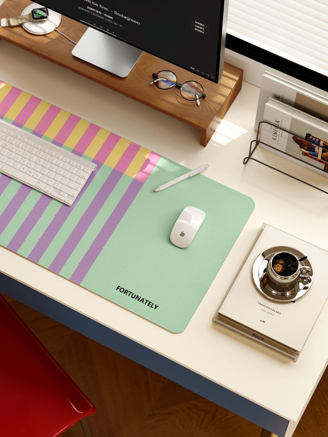 夏日限定🔜薄荷糖味鼠标垫✨好亮眼