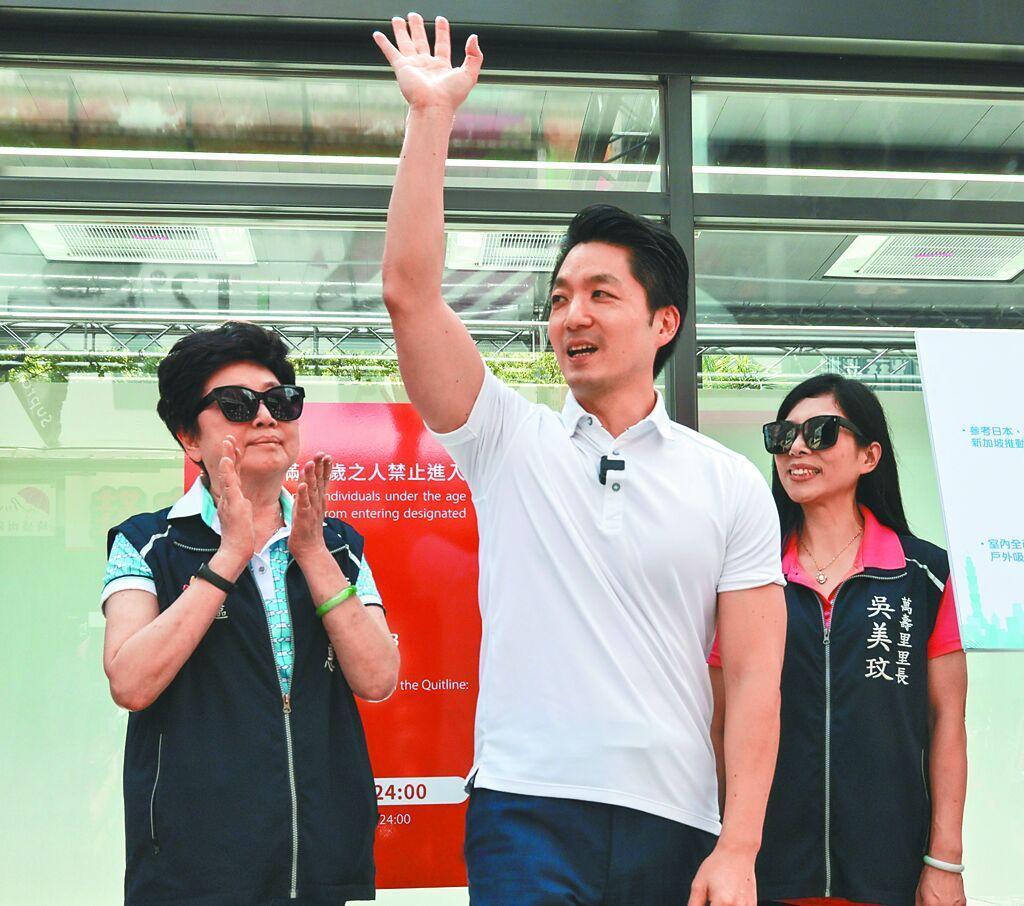 台北市长参选人最新民调结果出炉，现任市长蒋万安以52.9%的支持率位居领先。图为