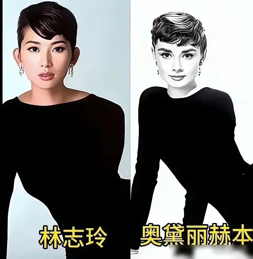 这么多女明星都模仿过奥黛丽赫本，林志玲优雅、赵丽颖甜美、刘亦菲仙气、刘嘉玲华贵、