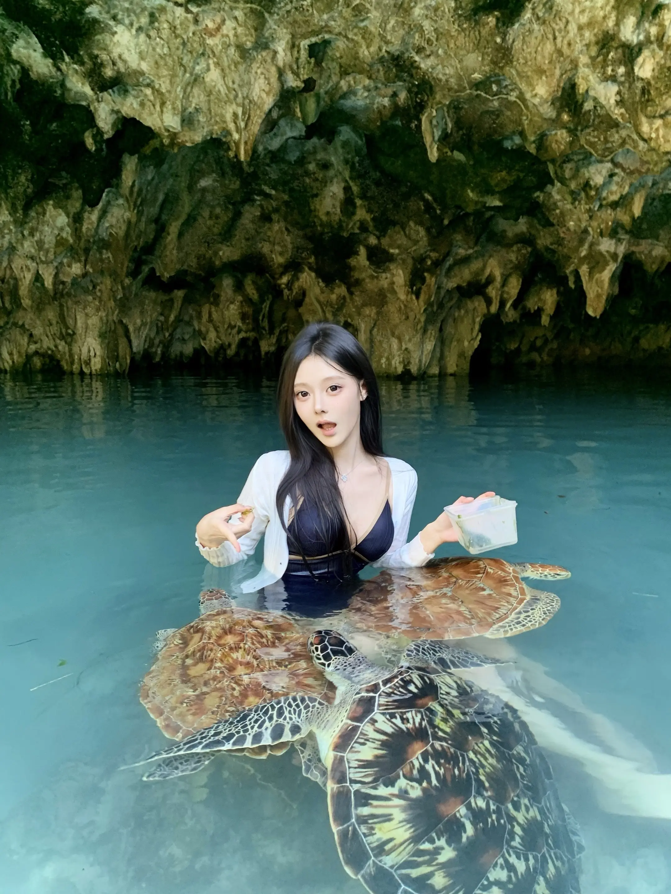 Feeding🐢in Zanzibar
