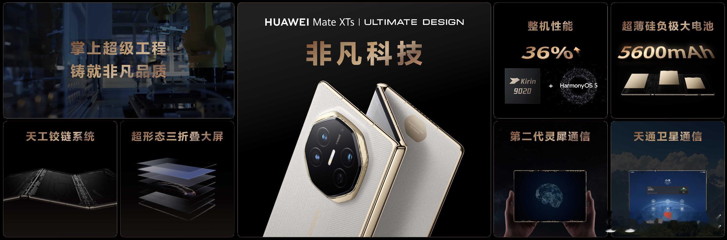 华为全新三折叠屏震撼登场！业界首次接入中国地震预警网，还全面搭载鸿蒙5.1，开启