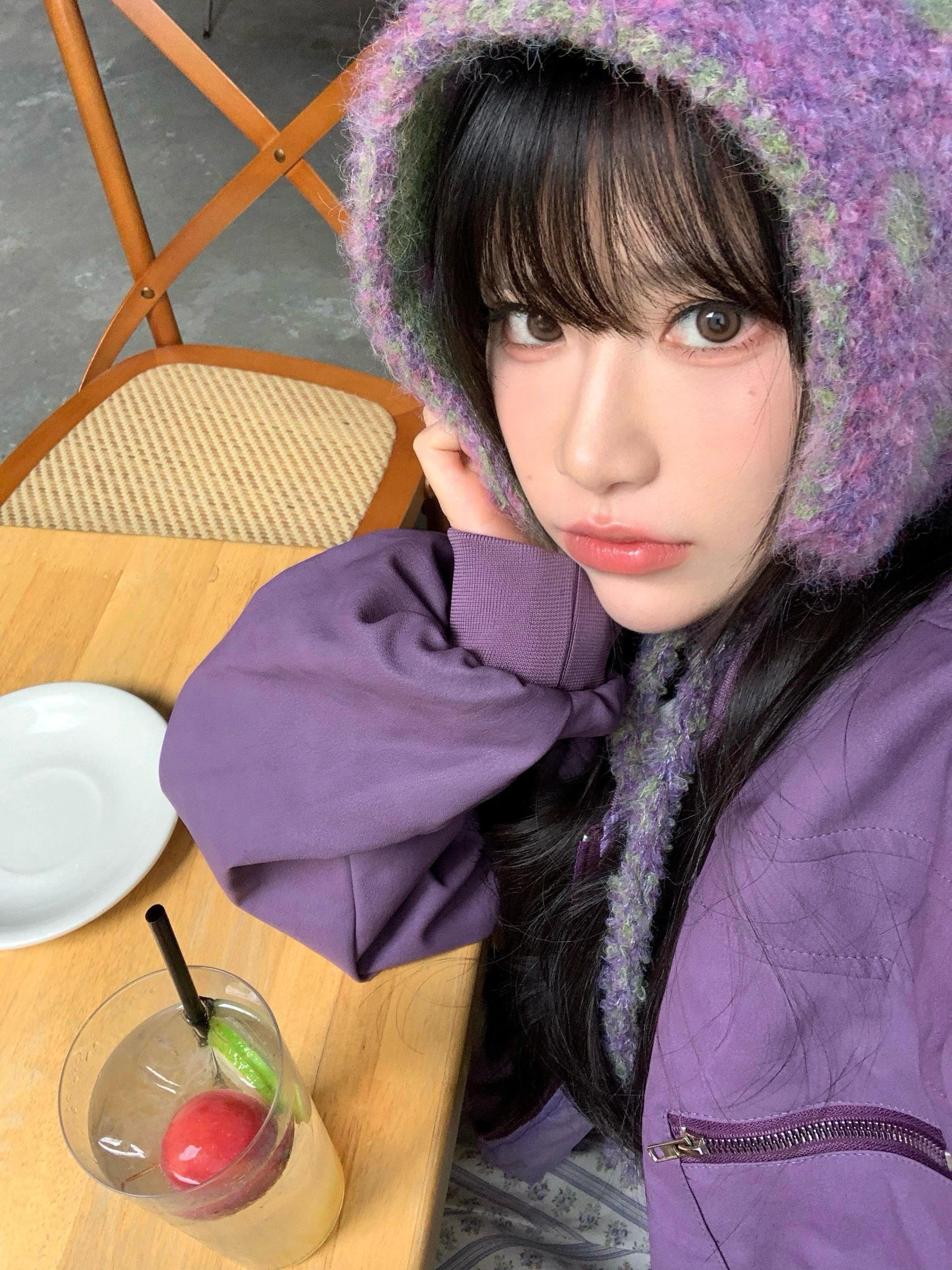 今天是紫色的OOTD💜