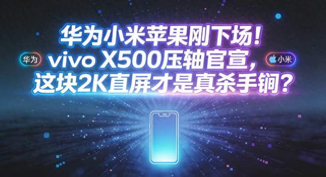 vivo X500系列官宣！！扒完vivo X500爆料，我承认这次心动了！