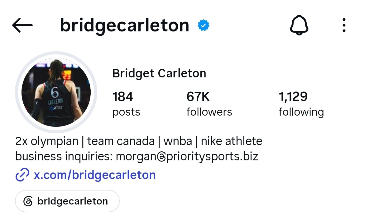 Bridget Carleton姐姐换新头像啦 ​​​