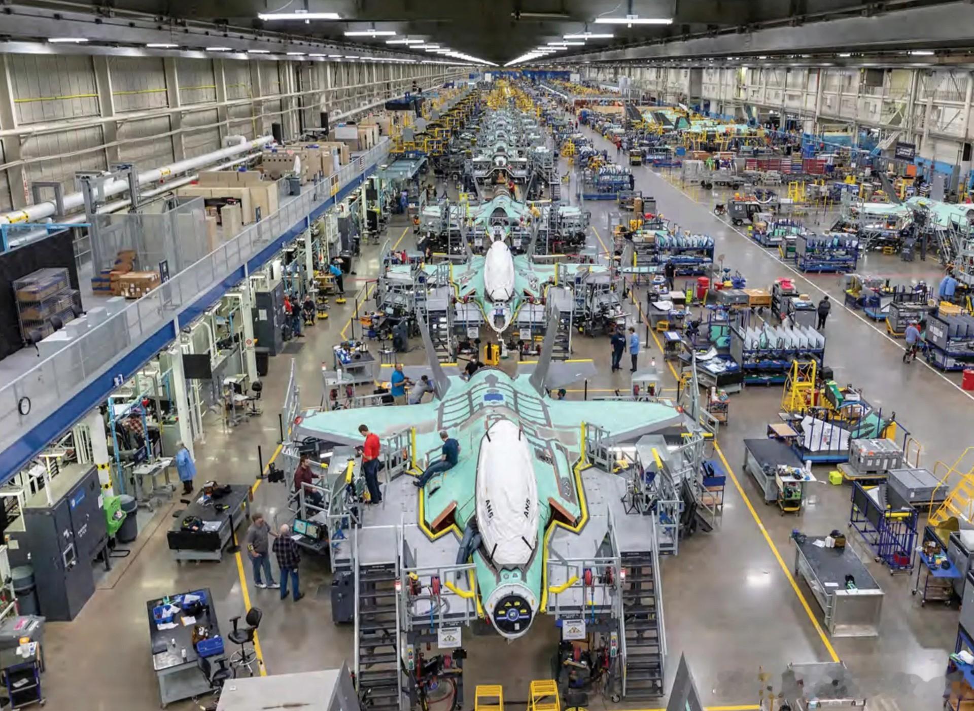 2023年美国洛克希德马丁公司Fort Worth沃斯堡工厂F-35生产线军事历