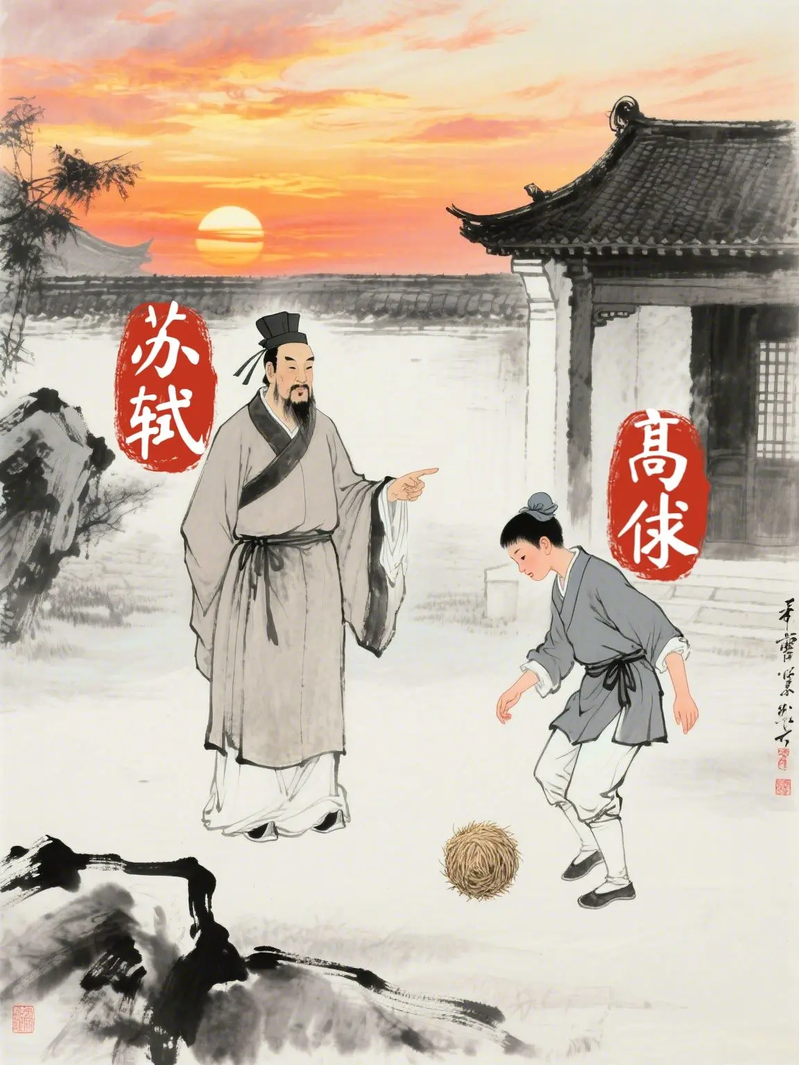 苏轼成就高俅，高俅成就苏轼后人。