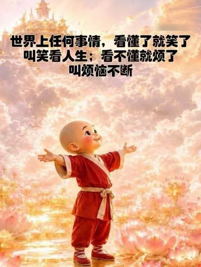 世界上任何事情看懂了就笑了叫笑看人生看不懂就烦了叫烦恼不断 