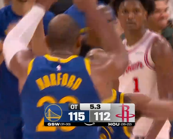 梅尔顿自己拯救自己 我们领先3分 勇士vs火箭