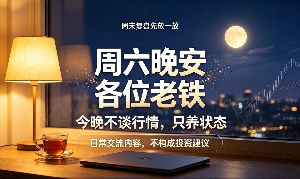 周六晚安各位老铁🌙点赞加评论518，下周一起稳稳拿捏节奏！ 