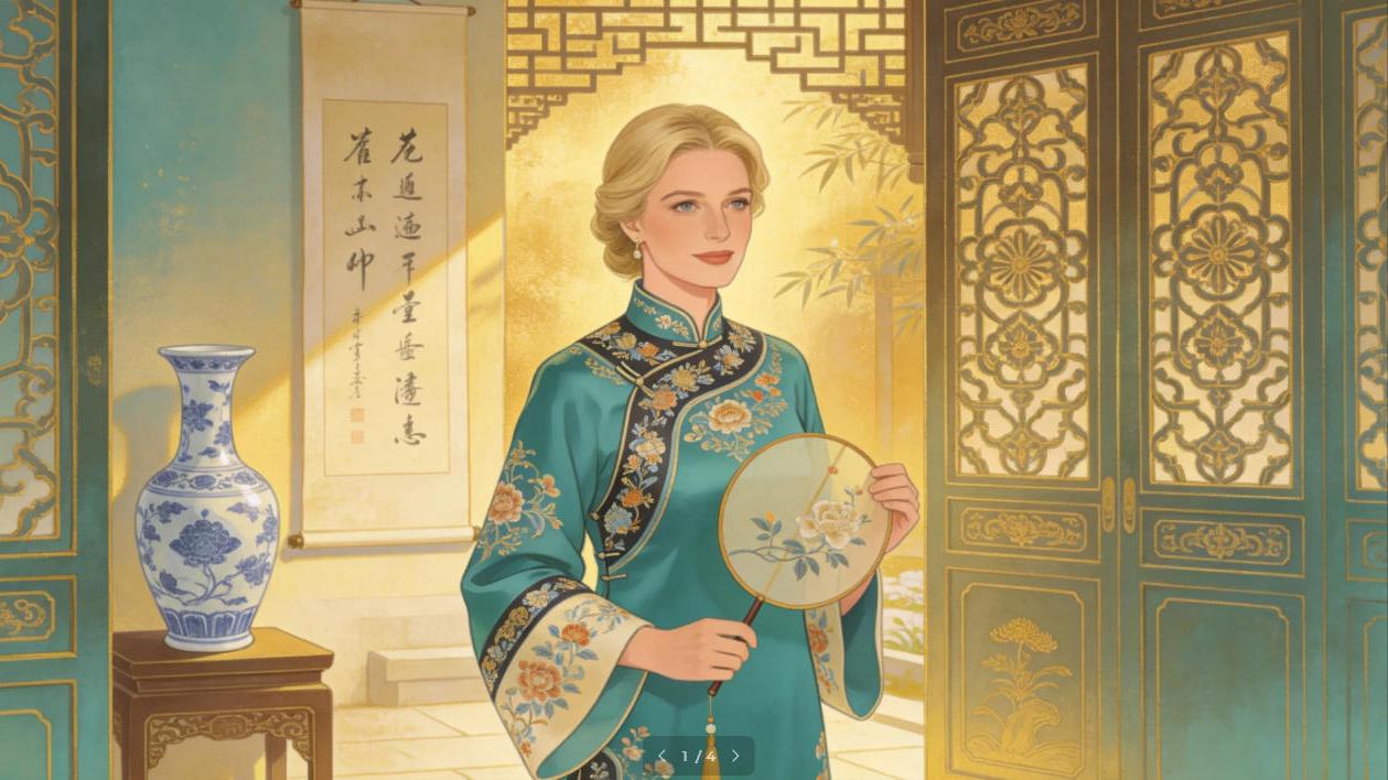 出圈！塞尔维亚第一夫人被新中式国风狠狠圈粉，真正的东方美学，从无需刻意张扬，跨越