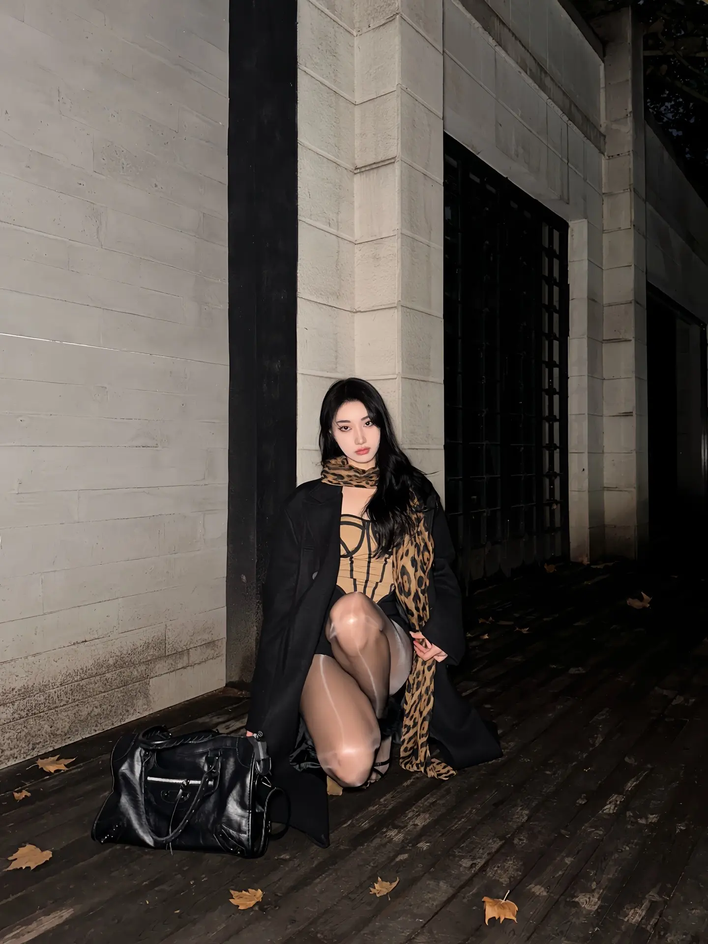 深秋的夜又美又飒