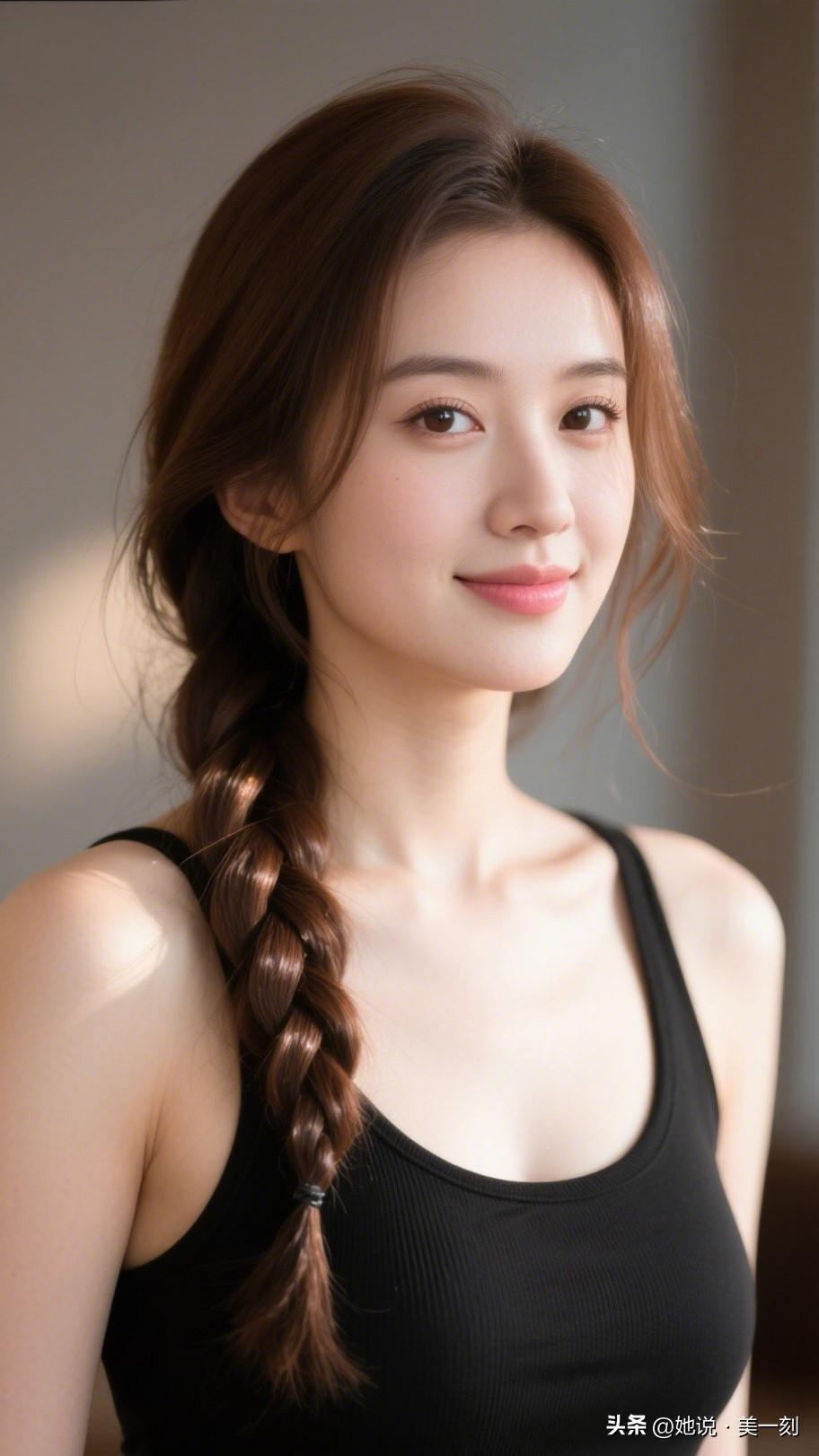元气少女，清新自然，微笑动人