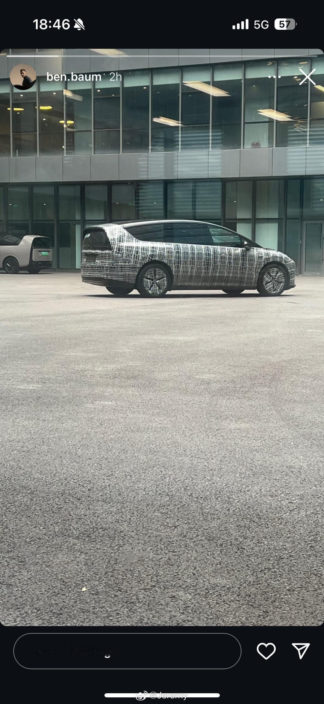 来看下Ben发的理想M纯电伪装测试车照片。[开学季]#理想汽车##新能源汽车# 