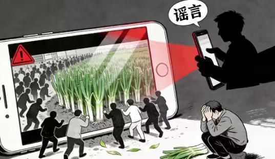 一句“大葱免费拿”引发百人哄抢！种植户血亏万元，网警重拳处罚造谣者
随手拍个视频