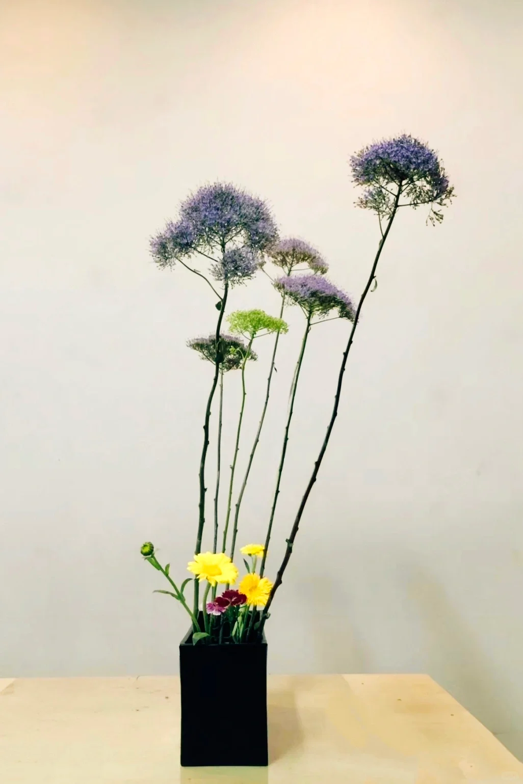 哪个天才想出来拆分步骤这么细的插花构图❗