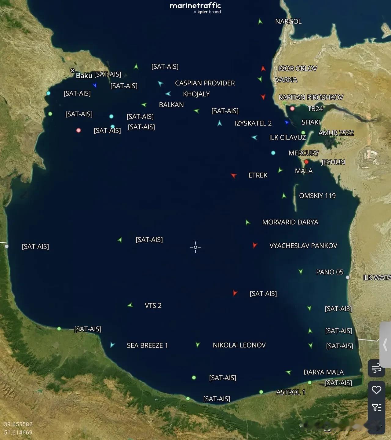 美国媒体不得不承认，这场战争让伊朗和俄罗斯之间的里海航线更加的繁忙了
战争前后航