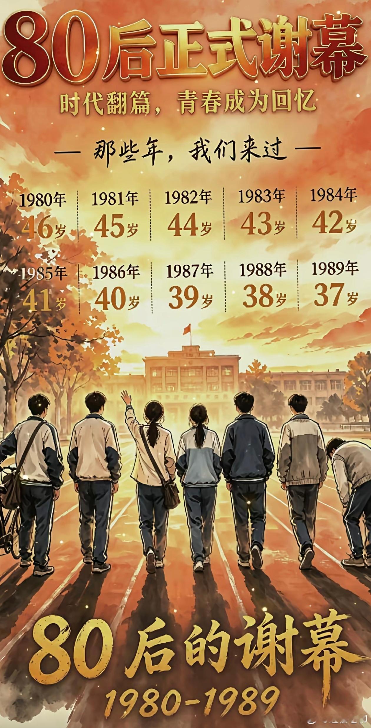 80后正式谢幕，70后微笑接纳！在00后眼里，90后也老了吧… 