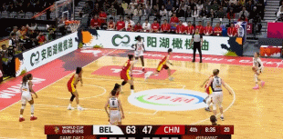 好经典的前锋罚球线策应，中国女篮为什么要两个人上去扑比利时的持球人？中国女篮vs