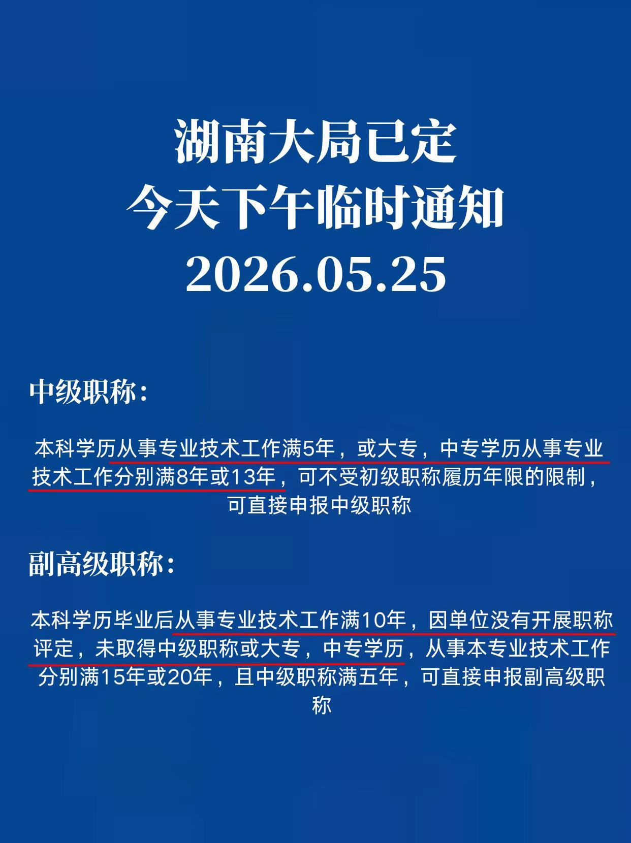 湖南大局已定 今天下午临时通知。职称 职称评审 湖南职称 职称申报