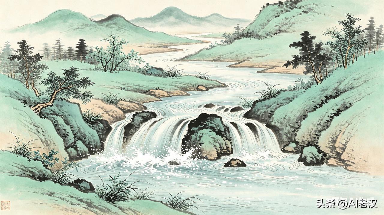 上联:山间流水添画意，
下联:岭上清风染诗情。