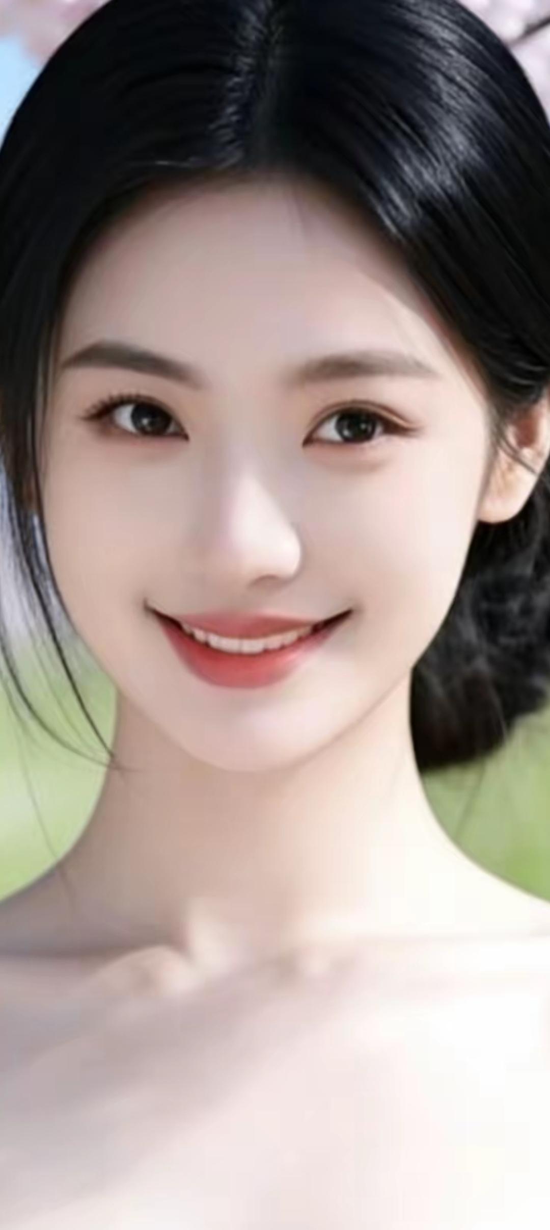 温柔微笑，自然美态，尽显青春魅力！🌸💖