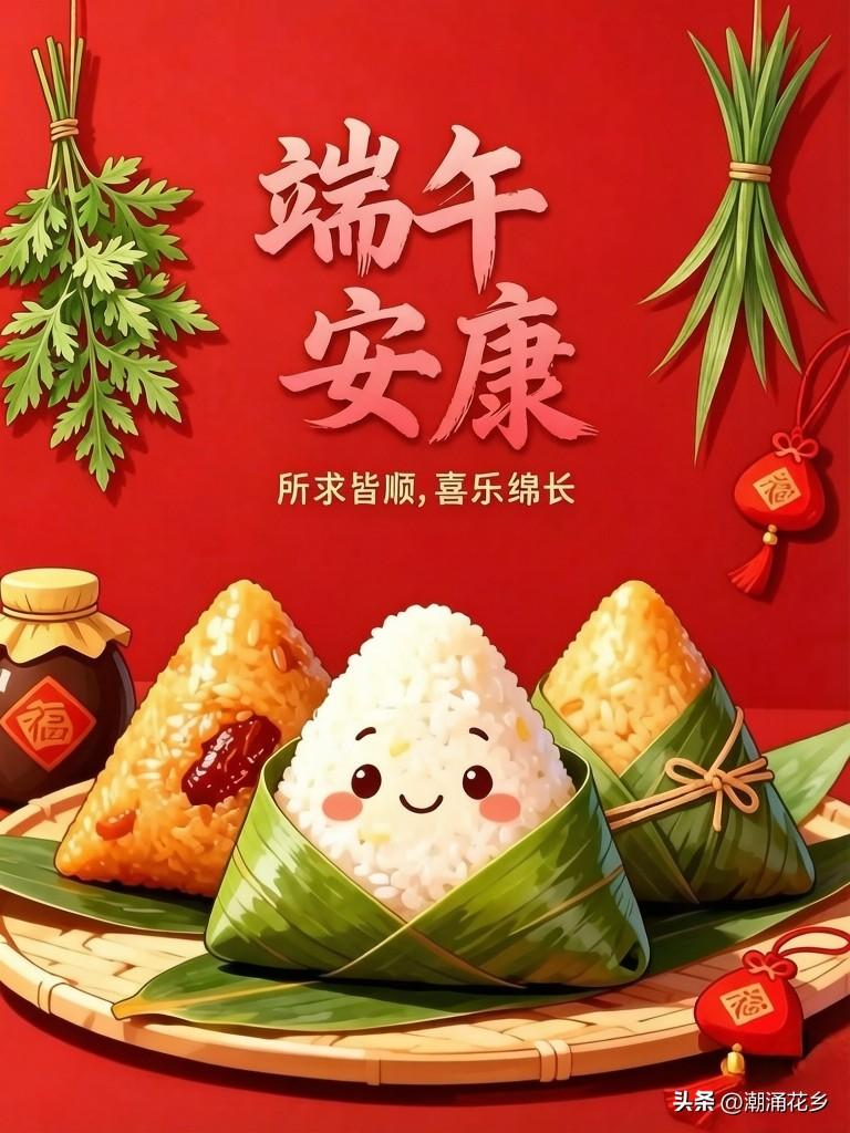 仲夏端午，
万物向阳，
年年端午，
岁岁安康。