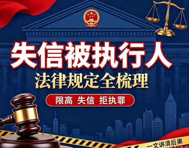 一文看懂！失信被执行人全部法律规定，后果清清楚楚！