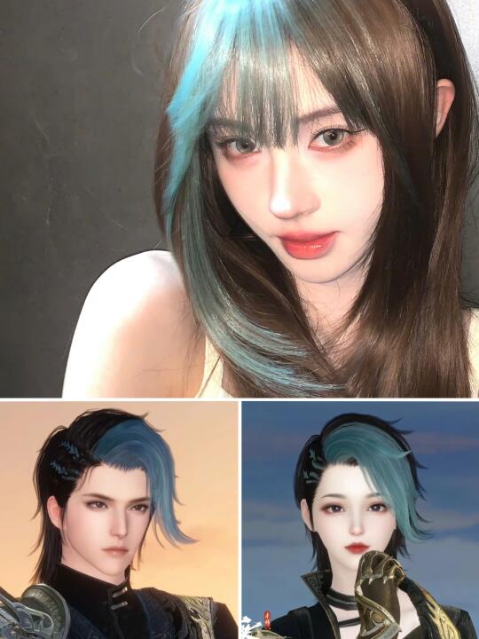逆子美工看看，这才叫挑染！