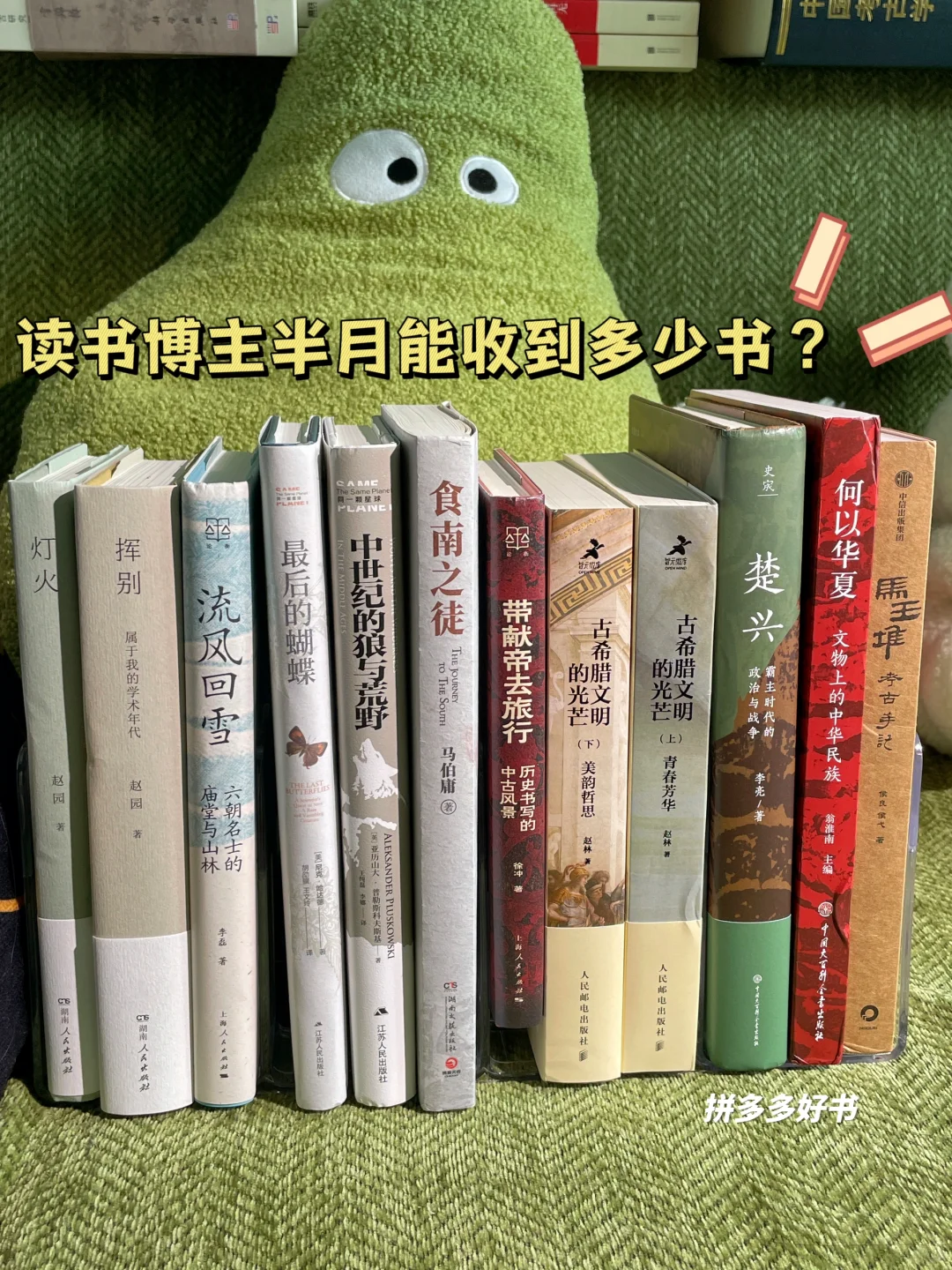 历史学新书📕读书博主半月能收到多少书？