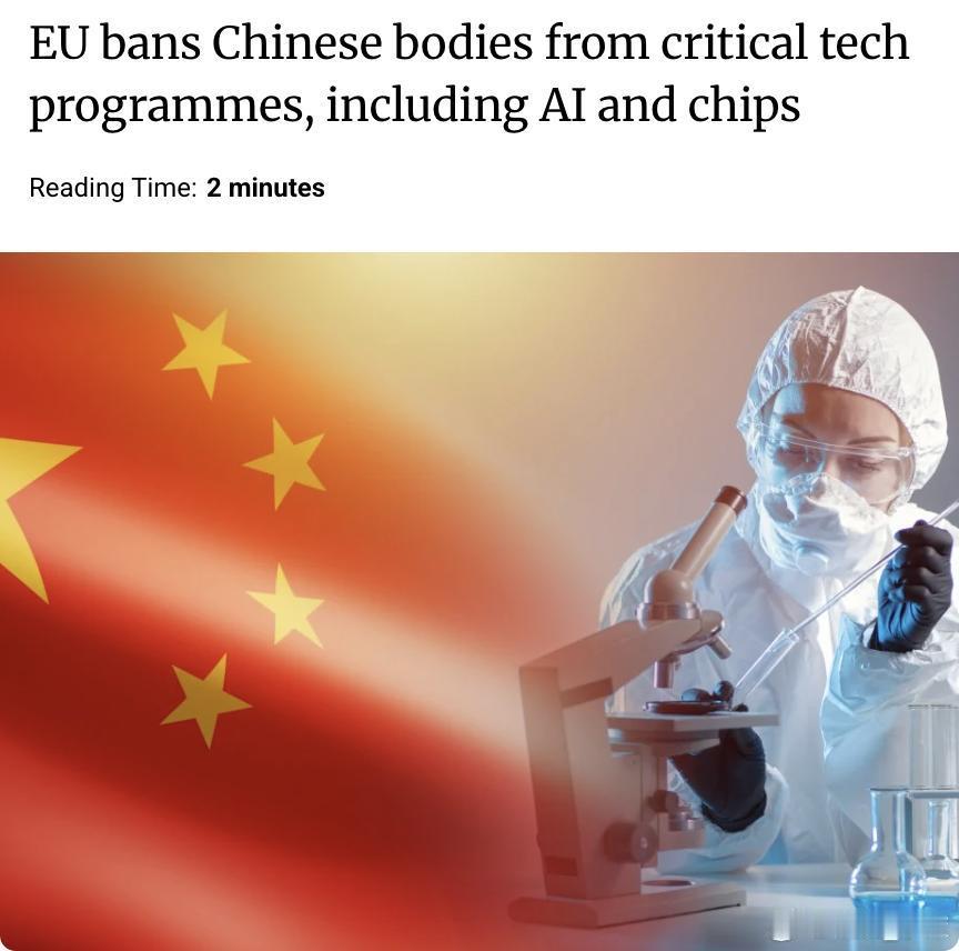 欧盟已正式禁止中国境内的机构申请其总规模达930亿欧元（约1100亿美元）的