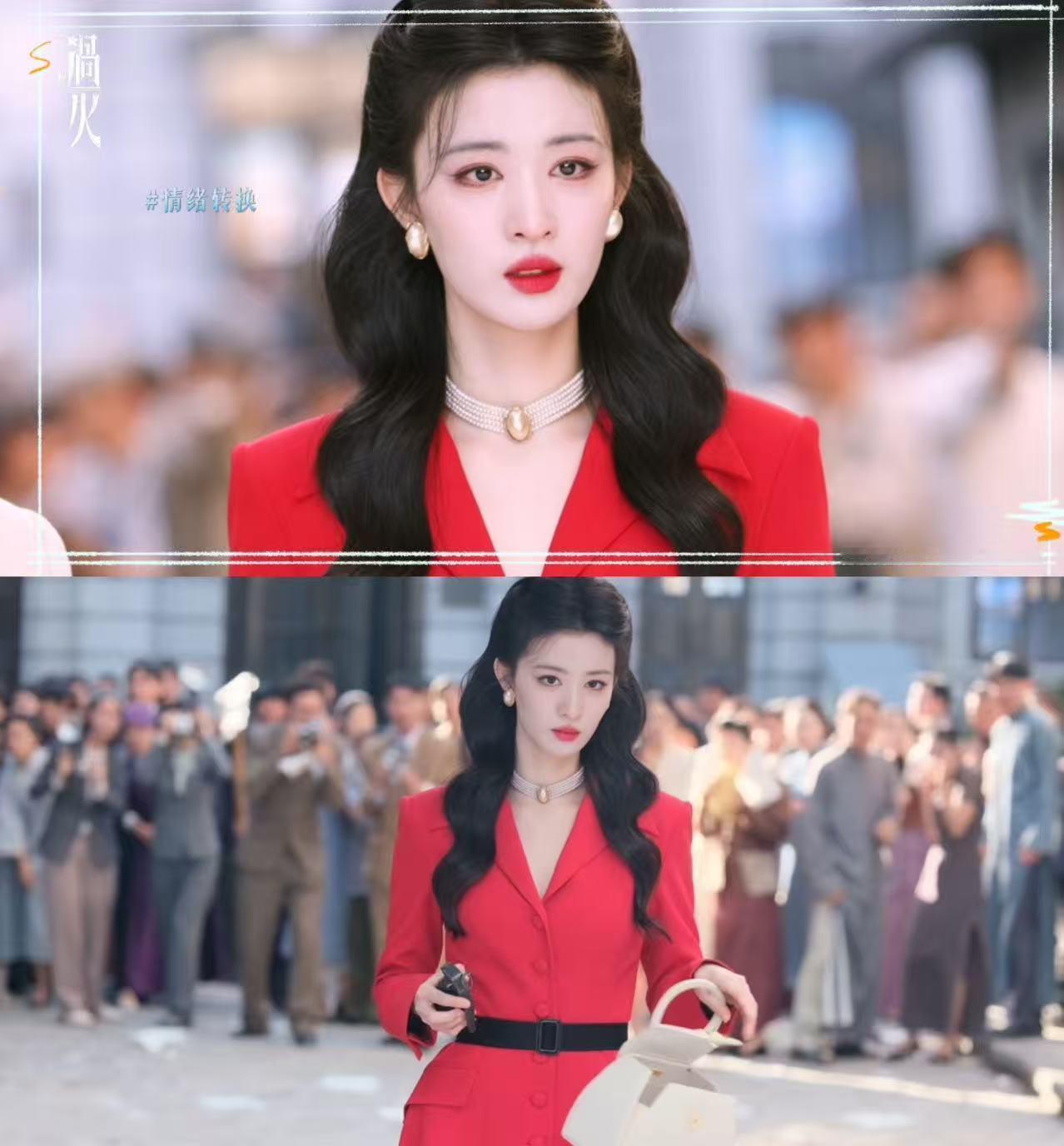 王楚然全世界第一适配正红色这一秒过火 和小兰姐隔着火海对望那一幕真的碎了，王楚然
