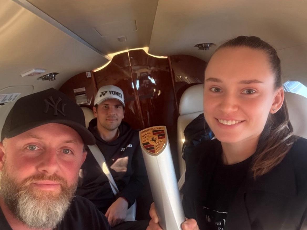 莱巴金娜斯图加特第二冠体育大赏 刚刚夺冠的莱巴金娜，一个move已经抵达马德里了