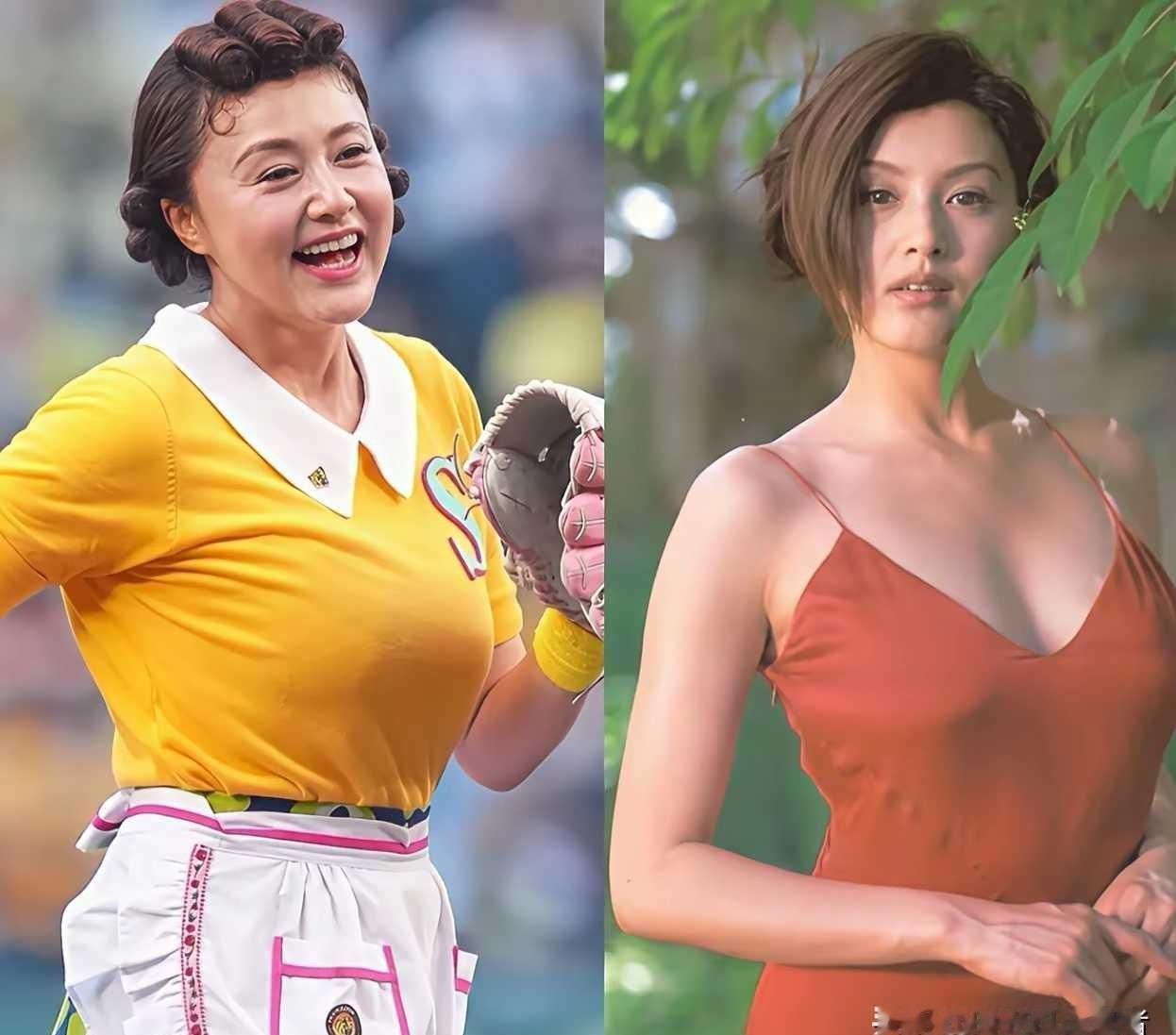 谁能想到，当年迷倒郭富城的女神藤原纪香，如今被网友说撞脸谢大脚？
 
当年合作电