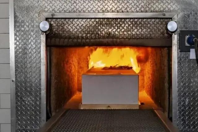 火葬后，骨灰再装入棺材中入土？

前段时间，回河南某县城参加了一场葬礼，真是大涨