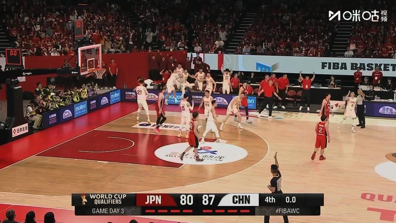 中国男篮87:80战胜日本男篮！！！5打8大逆转！真的哭了中国男篮vs日本男篮中