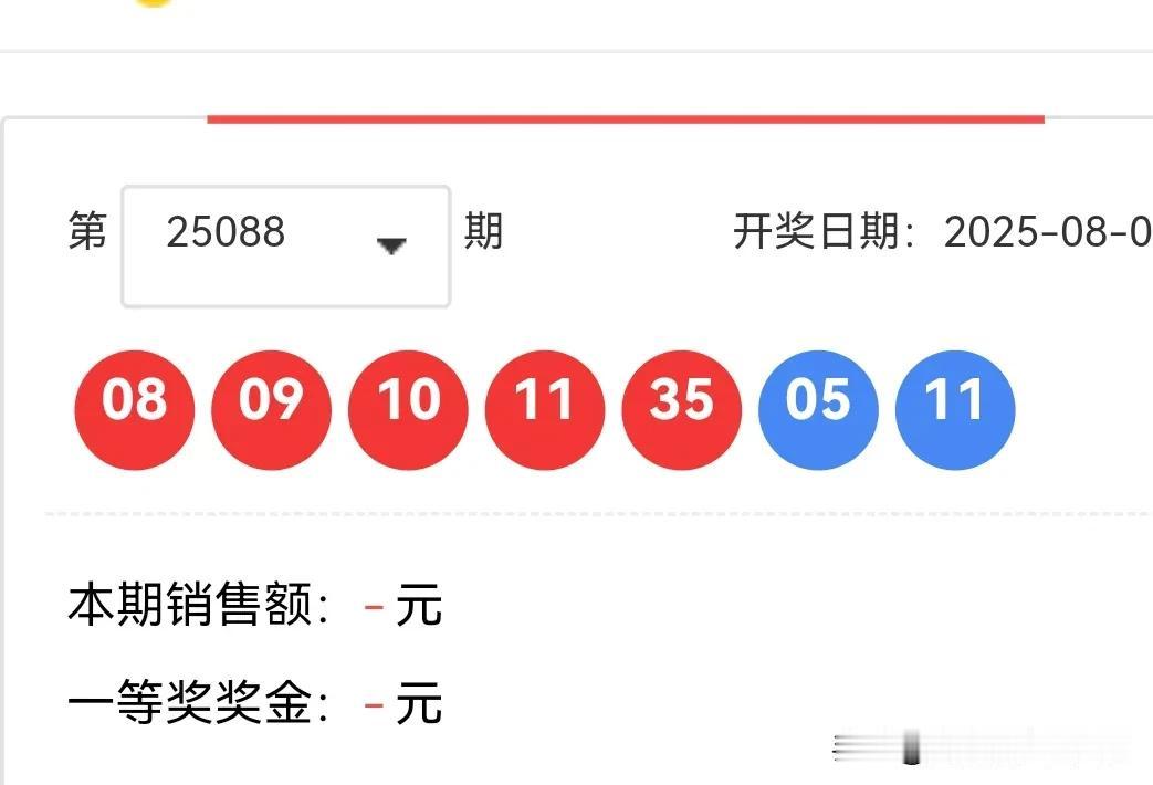 089期大乐透：2区看涨，龙头回归，0路要出
上期开出08 09 10 11 3